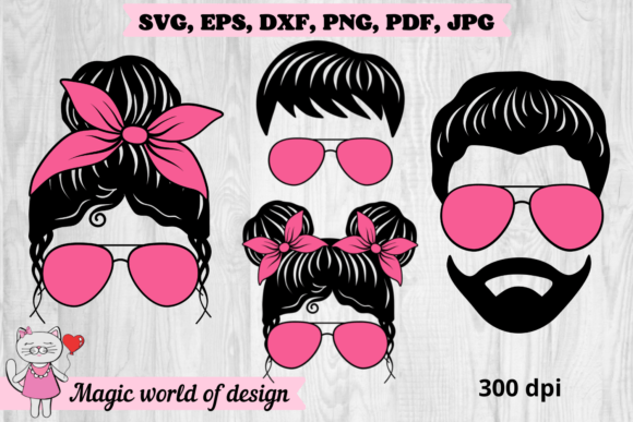 Pink Family Life Bundle: Graphics for Crafts